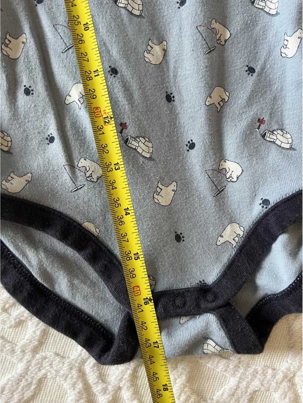 Vintage Y2K Gymboree 2003 Polar Bear Long Sleeve Bodysuit